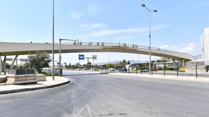 Konak’taki Yaya Üst Geçidinde Bakım Çalışmaları Başlıyor