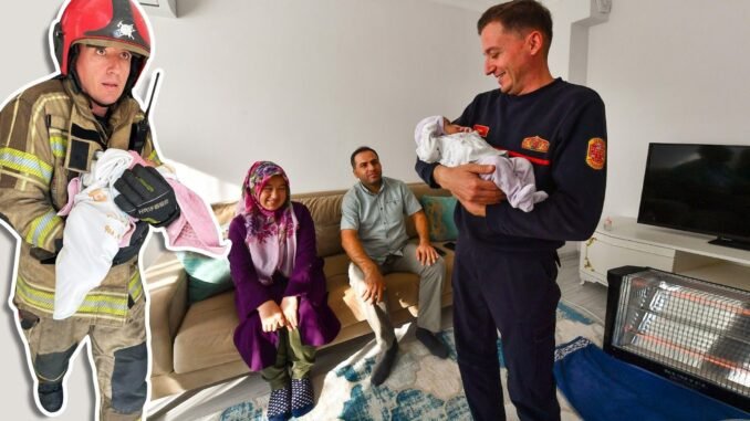 Kahraman İtfaiyeci Alevlerin Arasından Kurtardığı Nehir Bebekle Buluştu