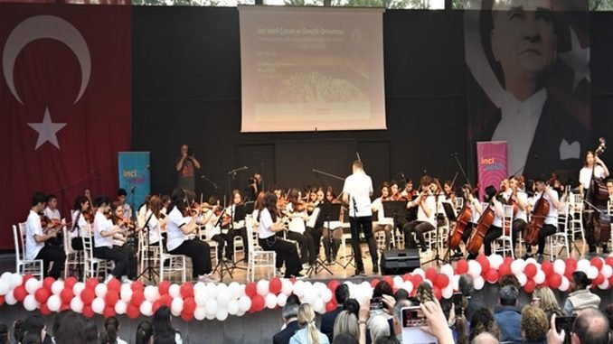 İnci Vakfı Çocuk ve Gençlik Orkestrası, 19 Mayıs İçin Çaldı