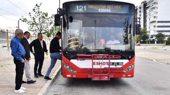 121 Numaralı ESHOT Hattı Hizmet Vermeye Başladı