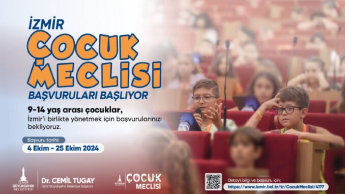 İzmir Çocuk Meclisi Başvuruları Başlıyor - Merhaba İzmir