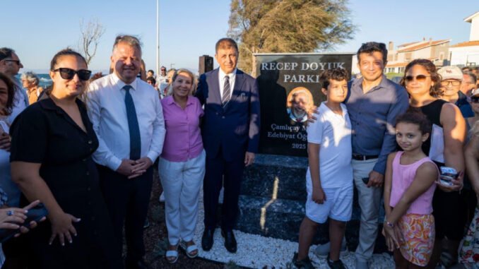 Merhum Muhtar Doyuk’un Adı Park ve Anıtta Yaşatılıyor