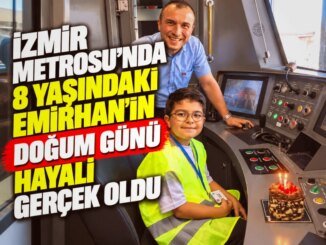 İzmir Metrosu’nda Emirhan’ın 8. Yaş Günü Hayali Gerçekleşti - Merhaba İzmir